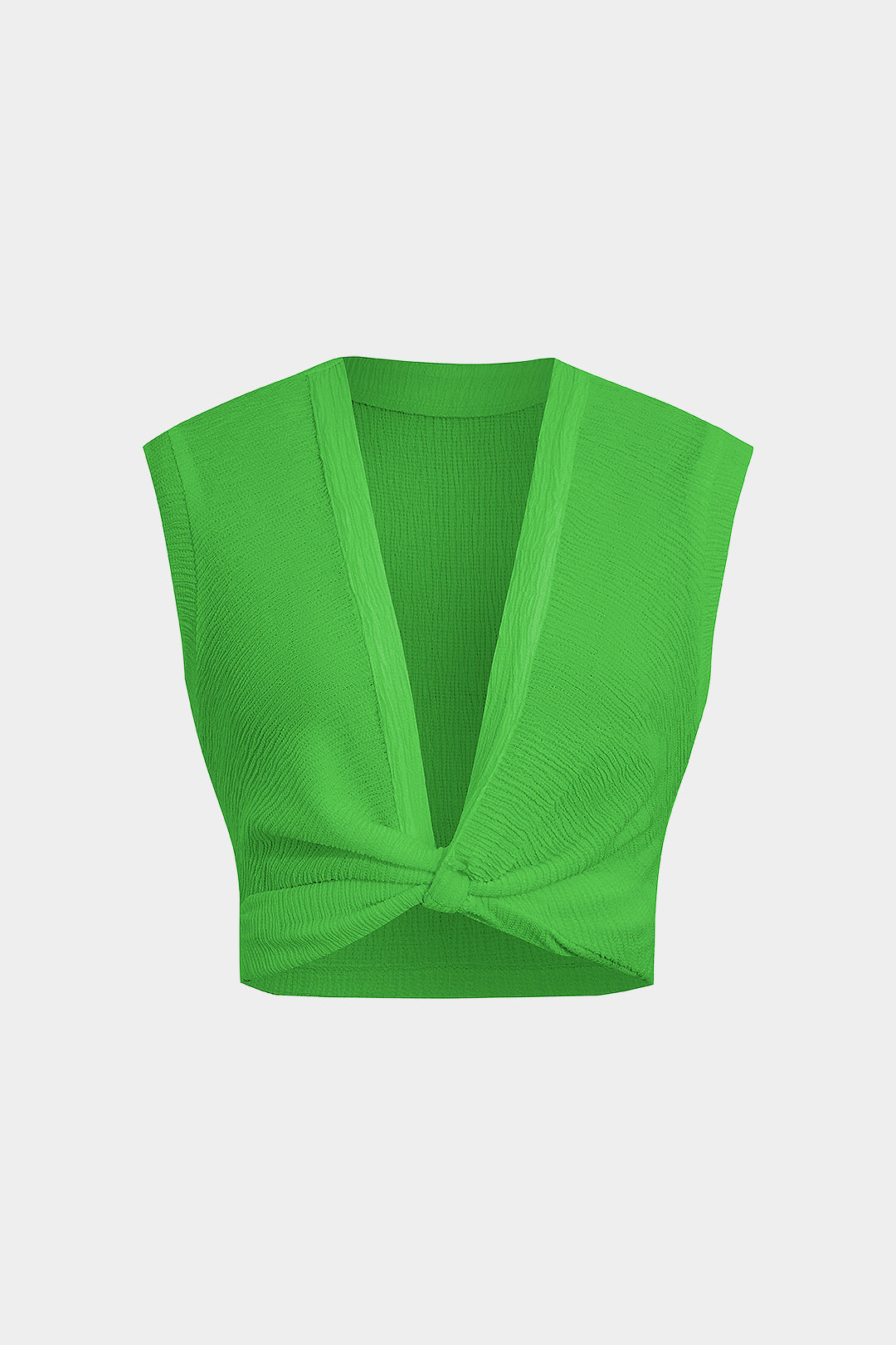 Aiertu  Twist Knot V-Neck Tank Top Aiertu