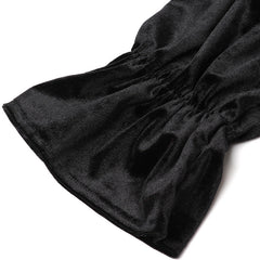 Aiertu - Waist Suede Flared Sleeve Wrap Chest Hepburn Dress Aiertu
