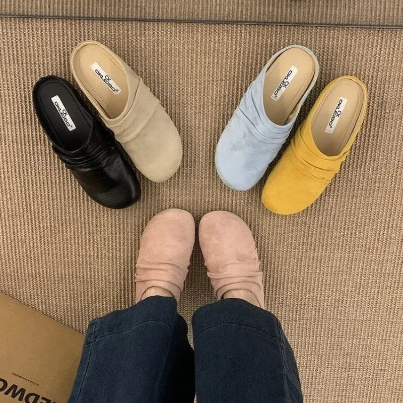 Aiertu  -  Women Flat Shoes Fashion Round Toe Shallow Slip On Ladies Soft Ladies Mary Jane Ballerinas Flat Heel Casual Ballet Sho Aiertu
