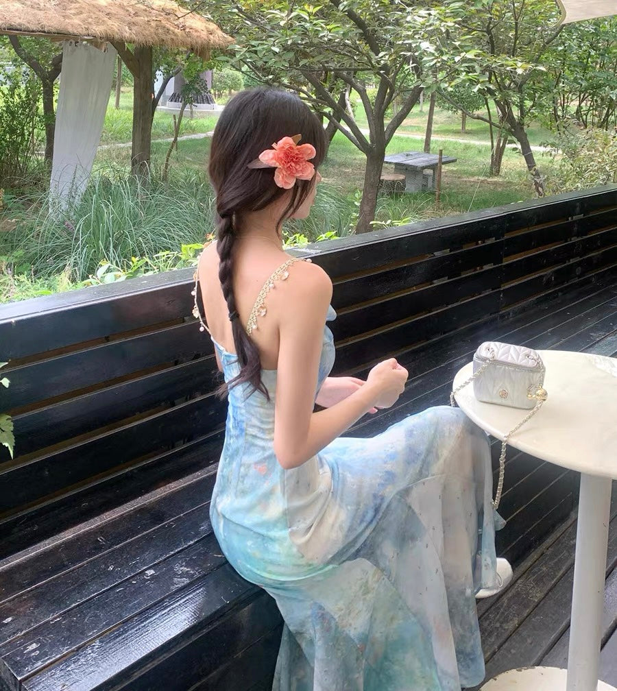 Aiertu  Sea Siren Ethereal Essence Style Dress Aiertu