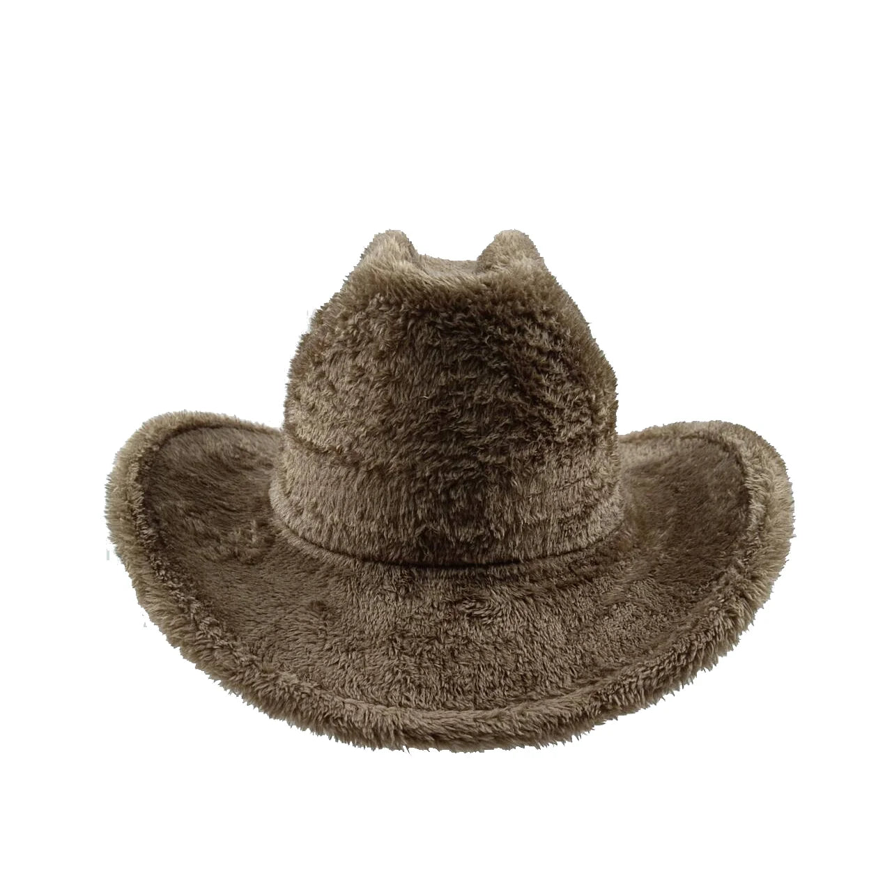 Aiertu  -  Fedora Hat Emerald Green Plush Cowboy Hat Material New Jazz Hat European and American Fashion Hat Big Brim Hat Aiertu