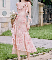 Aiertu  Honey Vine Vintage-Floral Ethereal Essence Dress Aiertu