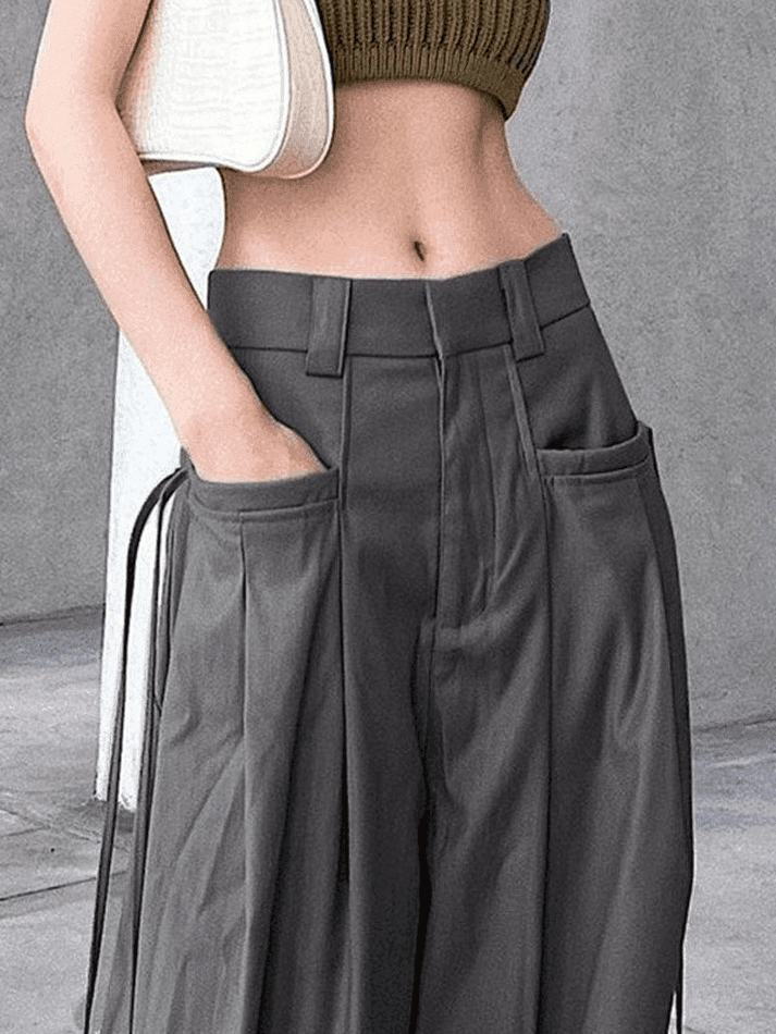 Aiertu  -Vintage Y2K Straight-Leg Pants aiertu
