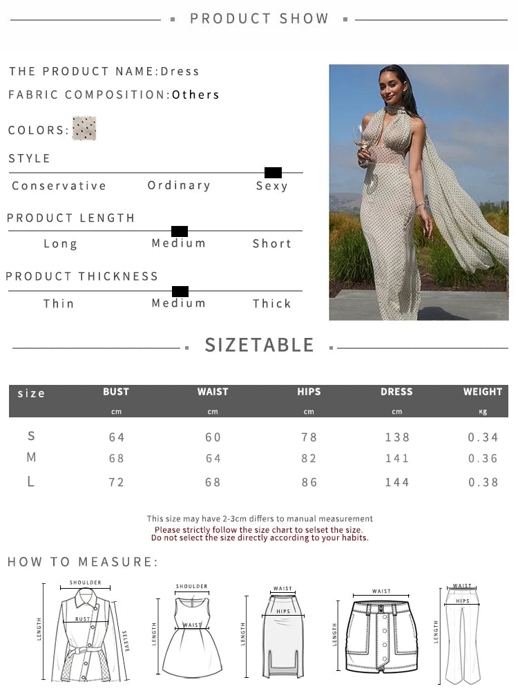 Aiertu  -  Sleeveless Elegant See Through Women Dress Halter Scarf Backless Summer Trend Clubwear Banquet Party Skinny Maxi Bodycon Aiertu