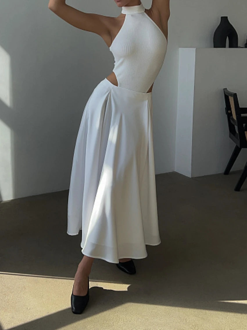Aiertu  -   Elegant Satin Loose Women Skirt High Waist Maxi Skirts Streetwear Classic Long Skirt Fashion Female Black Skirt Aiertu
