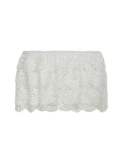 Aiertu  -Lace Solid Multi-Layered Cake Skirt aiertu