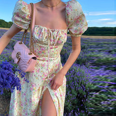 Aiertu - Summer Floral Print Dress Aiertu