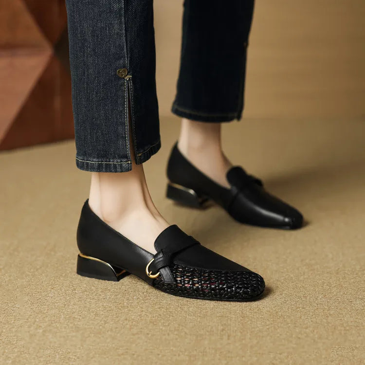 Aiertu  -  Women Shoes Fashion Loafers 2025 Summer New Design Hollow Slip On Breathable Mesh Elegant Women Flat Shoes Walking Casual Shoes Aiertu