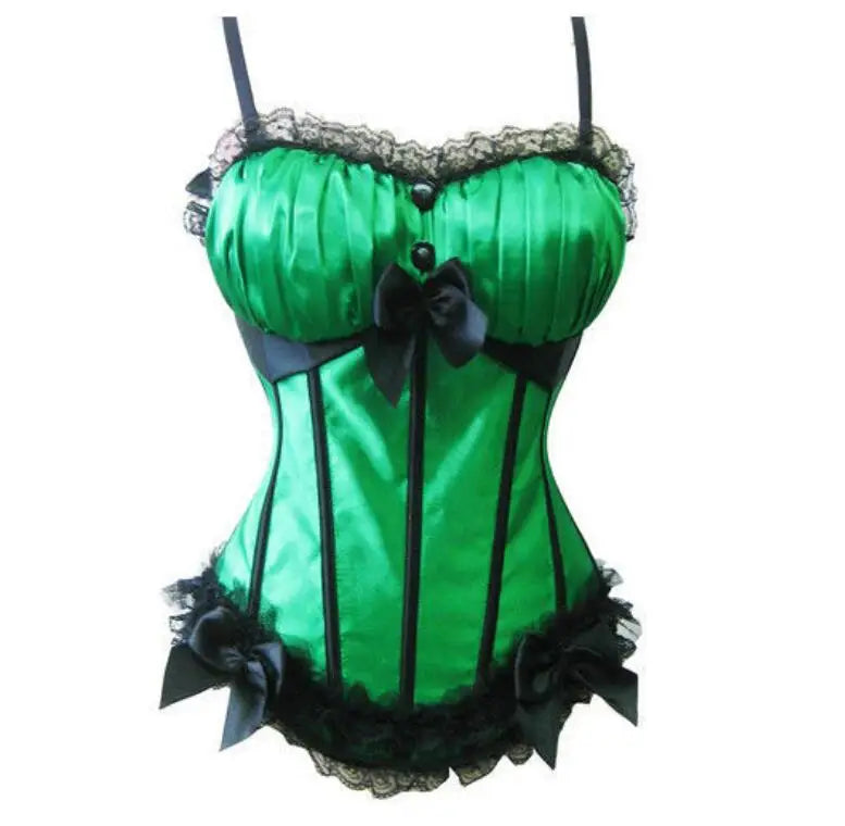 Aiertu  -   party look snspos Black Victorian Corset Dresses Burlesque Corsets Bustiers with Tutu Skirt Lace Up Strap Corset Lingerie for Women Clubwear Aiertu