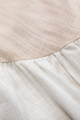 Aiertu  Linen Ruched Tie-Up Sleeveless Mini Dress Aiertu