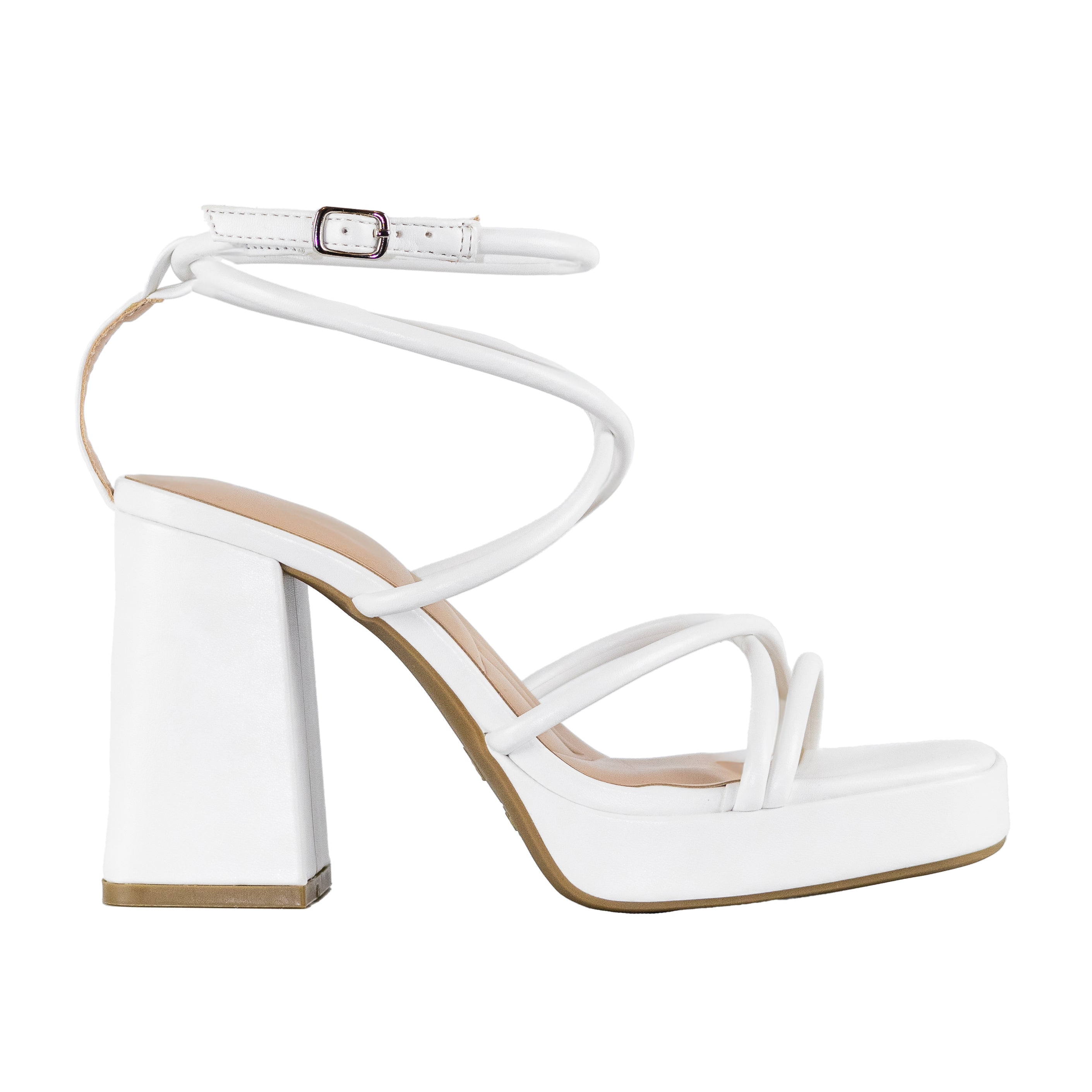 Aiertu  Taurus - Square Toe Ankle Strap Block Heels, Cushioned Comfortable Insole, Stylish Party Heels, Elegant Night Out Footwear for Women Aiertu