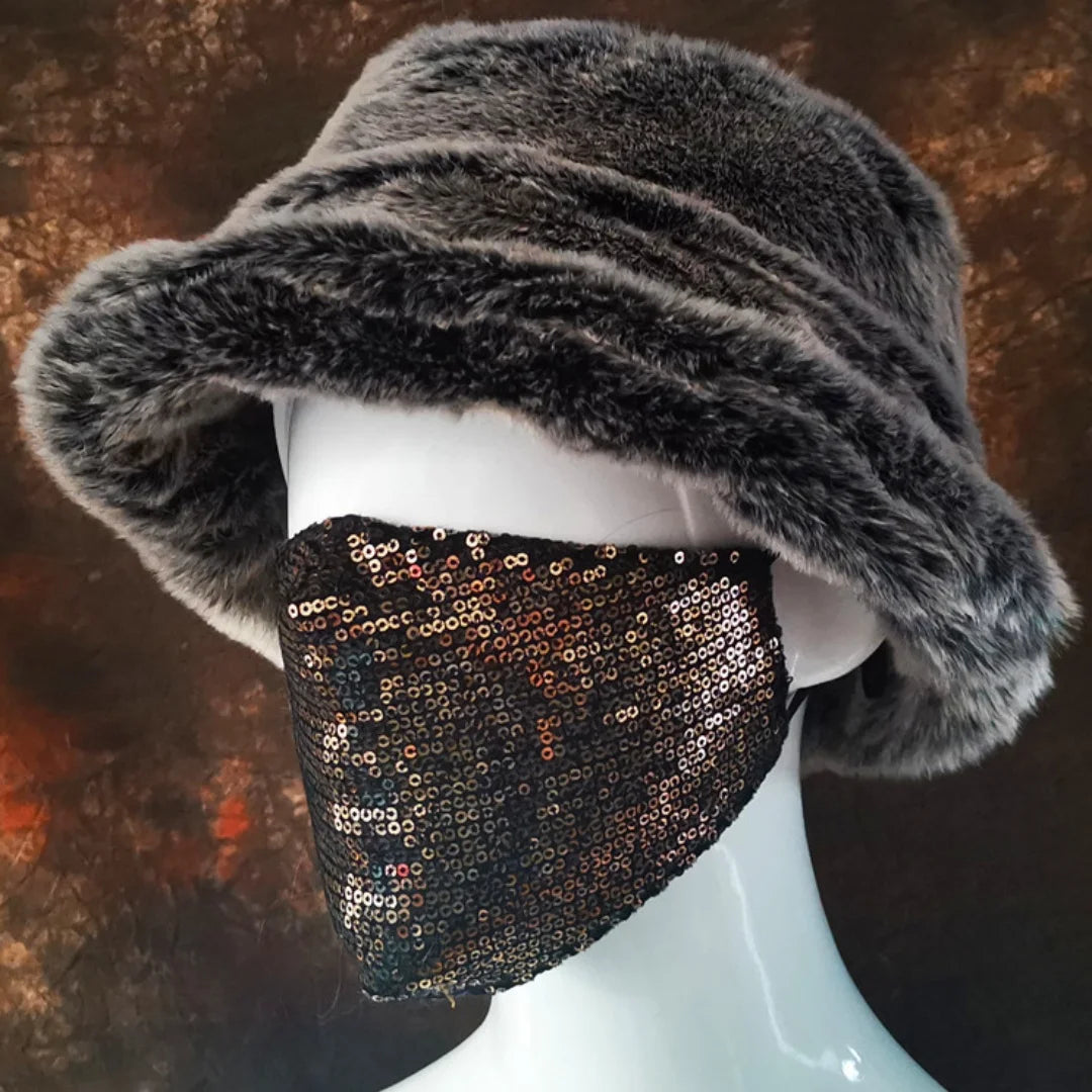Aiertu  -  Winter 58-60cm XL Faux Fur Bucket Hat For Women Outdoor Warm Luxury Oversize Fisherman Hat Girl Trendy Party Long Fur Panama Cap Aiertu