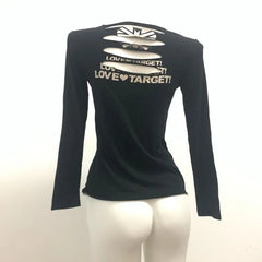 Aiertu  -  Fake Two Vintage Spicy Girl Slim Long Sleeves Tees for Woman American Y2k Retro T-shirts Subculture Punk Grunge Harajuku Tops Aiertu