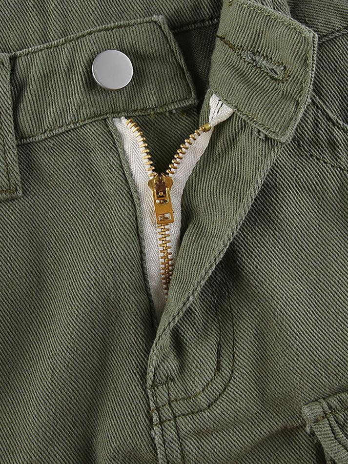 Aiertu  -  Denim Pocket Patched Mini Skirt Aiertu