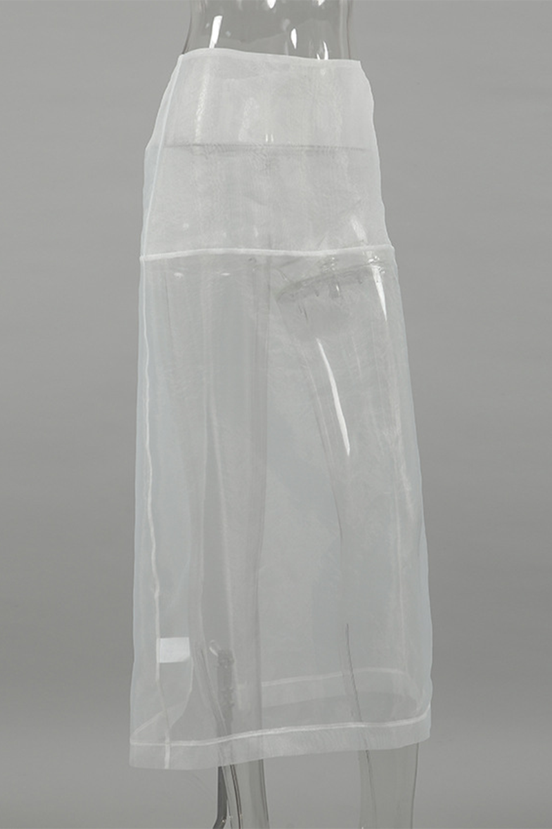 Aiertu  -Sexy See-Through Zipper High Waist Type A Bottoms aiertu