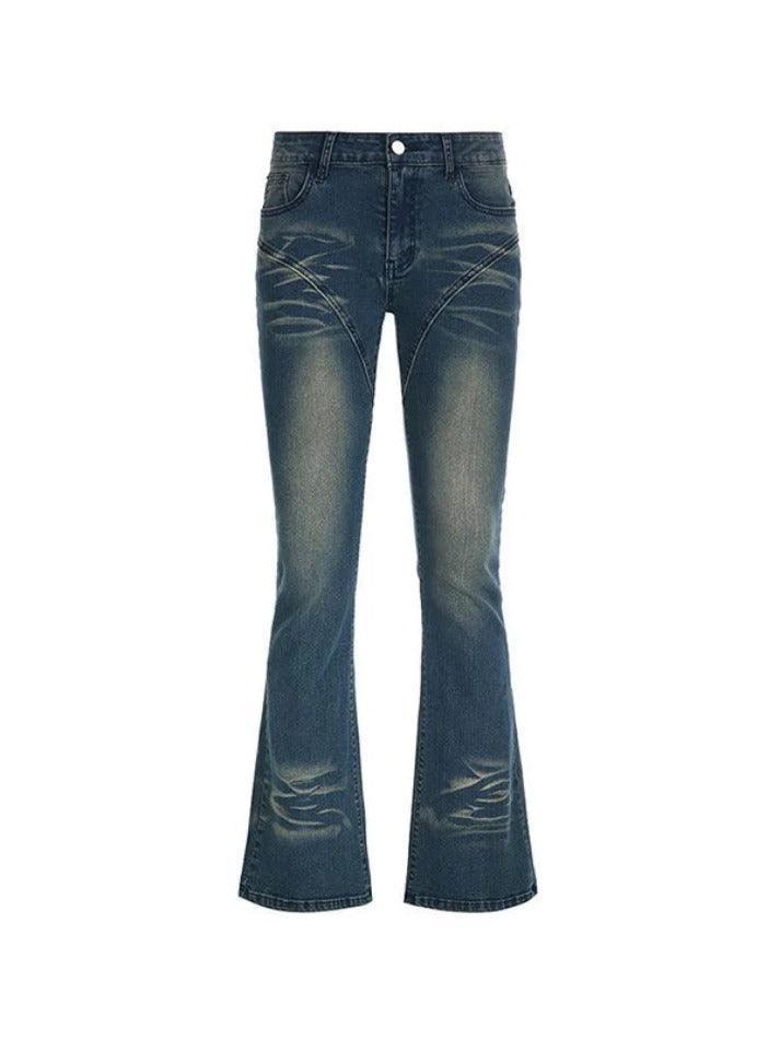 Aiertu  Bootcut Low Rise Denim Jeans Aiertu