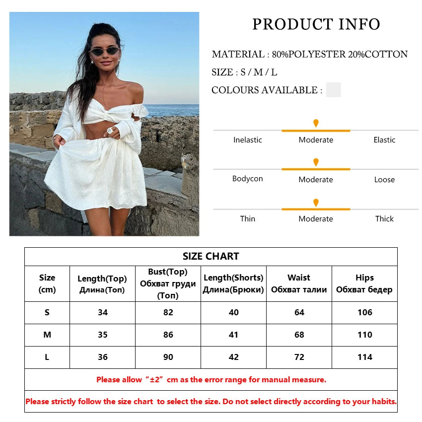 Aiertu  White Ladies Nightgowns Suit Crop Top Sleepwear V-Neck Nightwear Tank Tops Nightie Shorts Causal Female Pajamas Set Aiertu