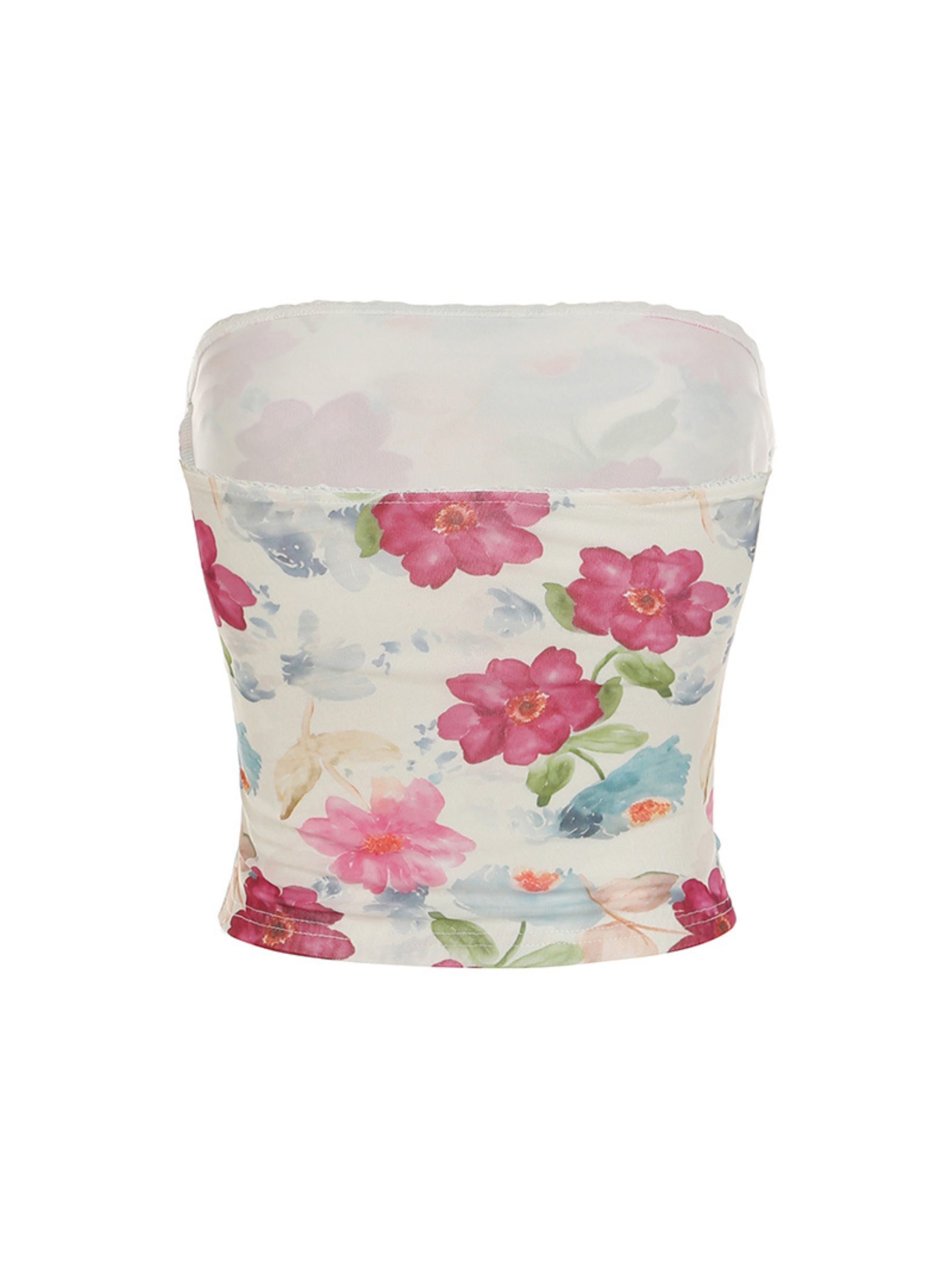 Aiertu  -Neva Floral Mesh Tube Top aiertu