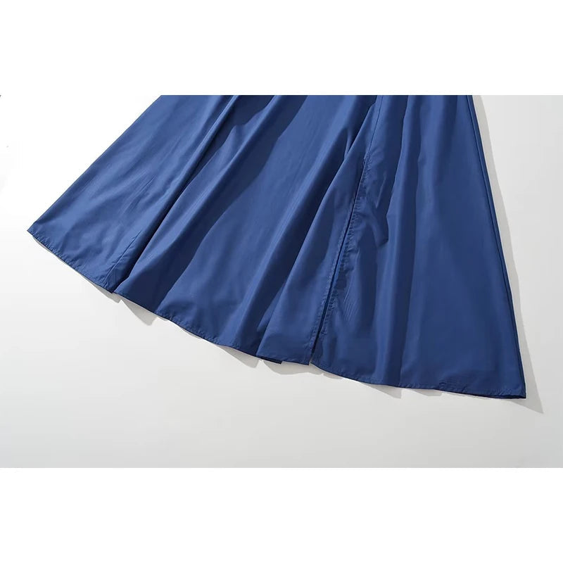 Aiertu  -  Summer Women Cross Lacing Up Bandage Back Sling Elegant Party Dresses Midi Robe Aiertu