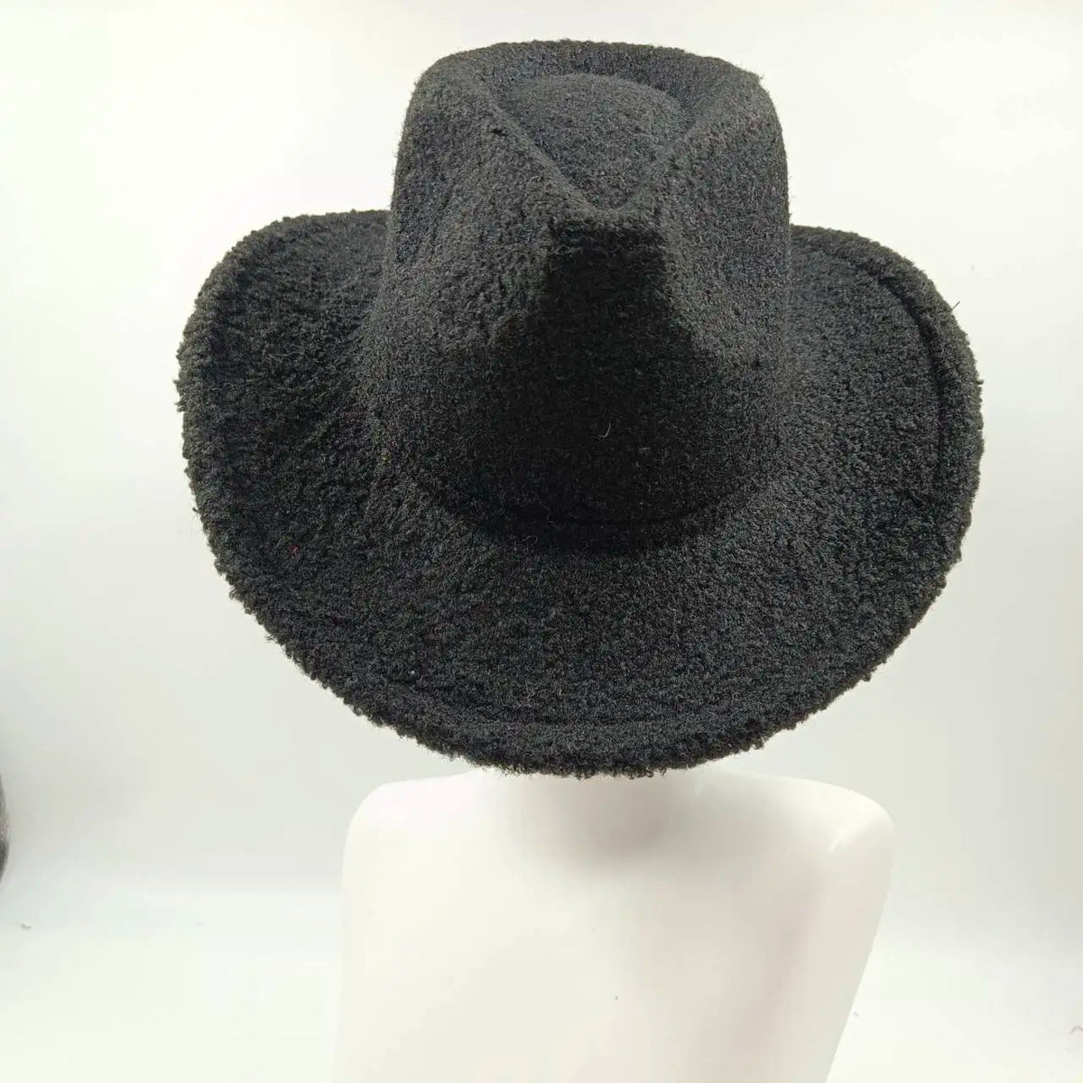 Aiertu  -  Fedora Hat Emerald Green Plush Cowboy Hat Material New Jazz Hat European and American Fashion Hat Big Brim Hat Aiertu