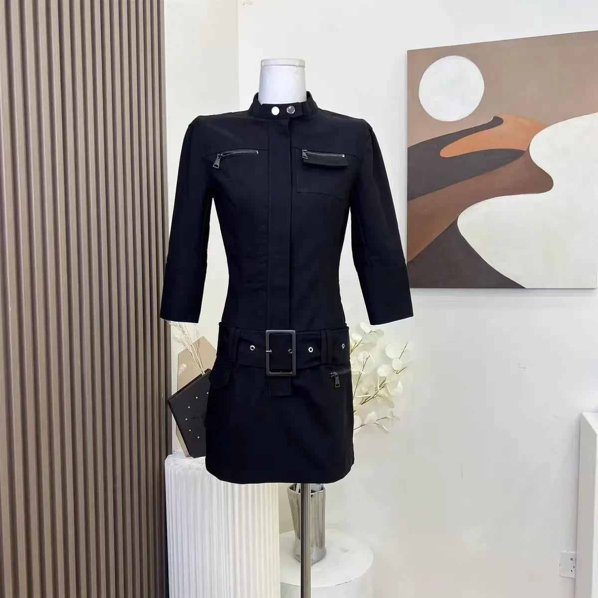 Aiertu New Vintage Cargo Clothing Black Slim Y2k Mini Dress Short Party Elegant Bodycon Dress One Piece Dress Korean Fashion Aiertu