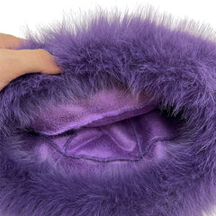Aiertu  -  Winter Faux Fox Fur Bucket Hats For Women Soft Thickened Plush Fisherman Hat Outdoor Windproof Warm Beanies Caps Ski Panama Cap Aiertu