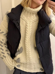 Aiertu  -  Women Sweet Knitted Sweaters Autumn Winter Round Neck Long Sleeve Knitwear Cozy and Stylish Solid Color Commuting Pullovers New Aiertu