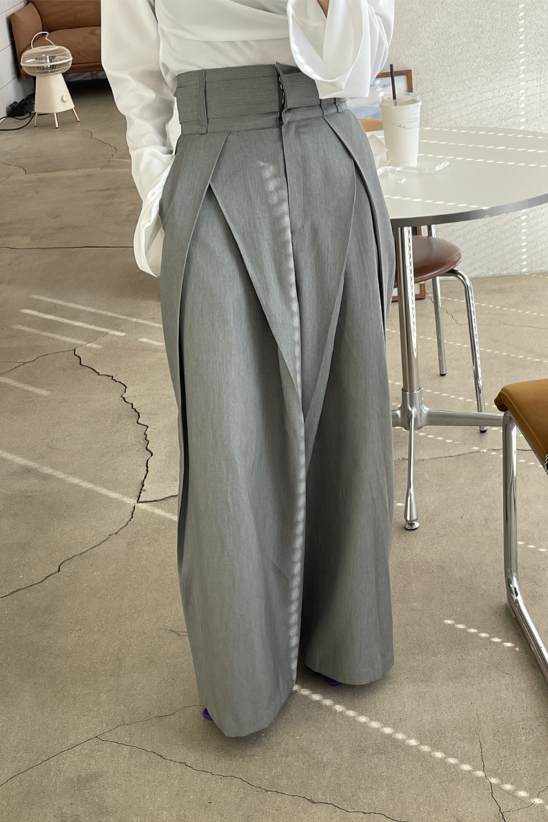 Aiertu  -Casual Pocket Loose High Waist Wide Leg Bottoms aiertu