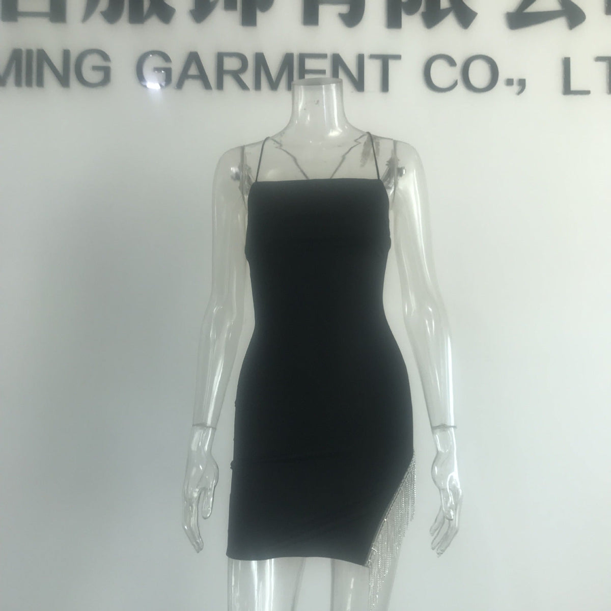Aiertu - Spaghetti Straps Back Elegant Dress Aiertu
