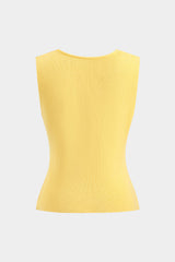 Aiertu  Sweater Metallic Button Tank Top Aiertu