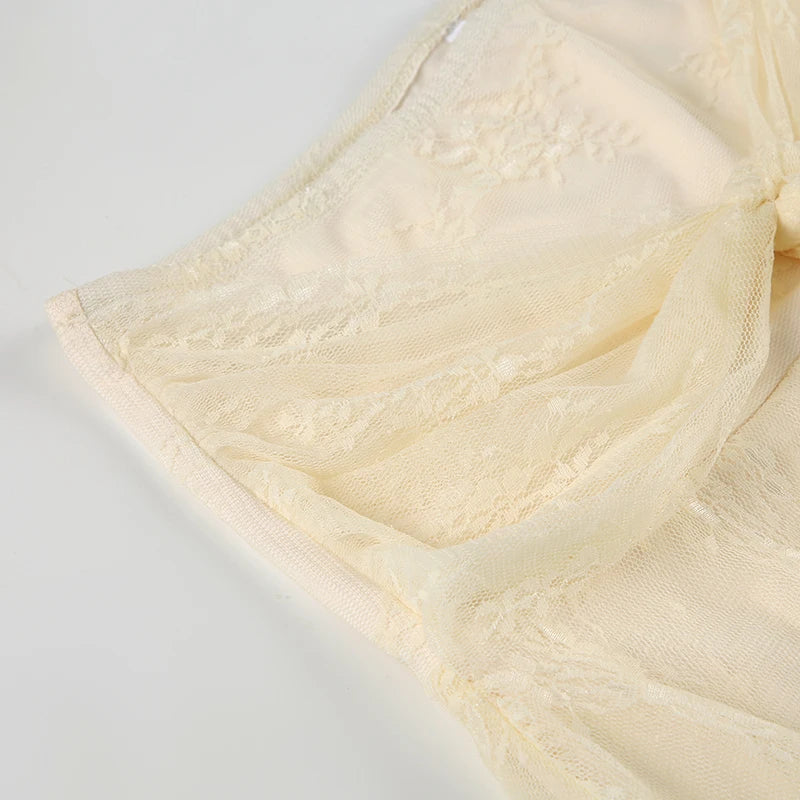 Aiertu    -  Fairycore Lace Bandage A-line Skirt Sweet Aesthetic Low Rise Loose Mini Skirts for Women Summer Streetwear Y2k Clothing Aiertu