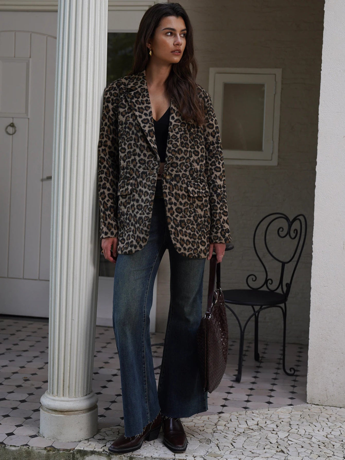 Aiertu  -  2026 Fall / Autumn Winter New Women Fashion Basic Leopard Jacket Basic Blazer Aiertu