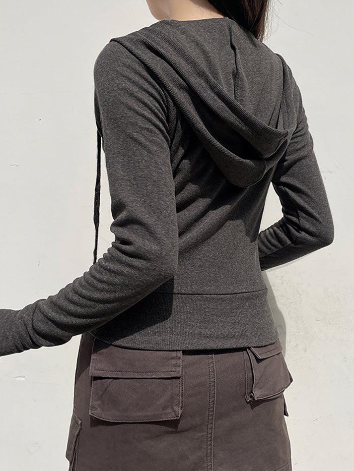 Aiertu  -Zippered Pocket Jacket aiertu