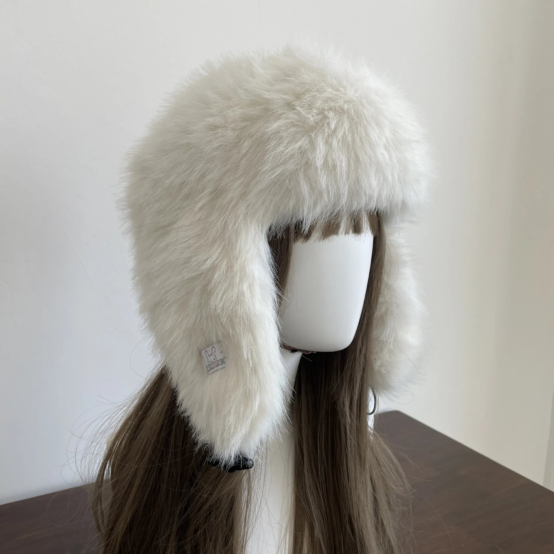 Aiertu  -  Thick Furry Faux Fur Hats For Women Men Winter Outdoor Keep Warm Earflap Ski Hat Girl Corner Buckle Windproof Russian Bomber Cap Aiertu