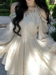 Aiertu  -  Elegant and Chic Women Fashion New Party Dress Spring Summer Casual A-Line Sequin Birthday Wedding Vestidos Female Clothes Aiertu