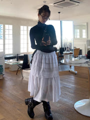 Aiertu  -  Y2k Aesthetic White Simple Pleated Skirts Women Vintage Summer Long Skirt Harajuku Streetwear Gothic Faldas Largas Mujer 2025 Aiertu