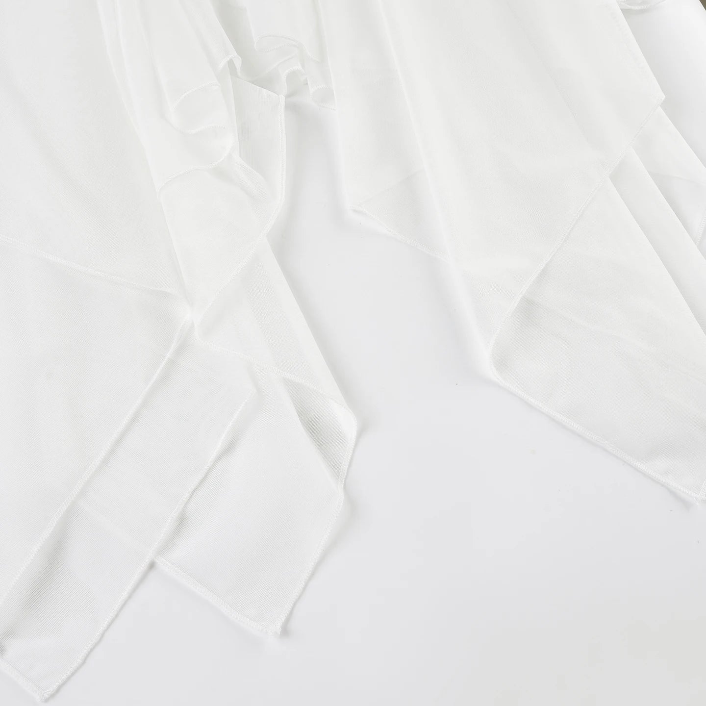 Aiertu  -  Elegant White A-line Dress Summer Sleeveless Deep V-neck Solid Sexy Dresses for Women y2k Holiday Outfits Ladies Casual Aiertu