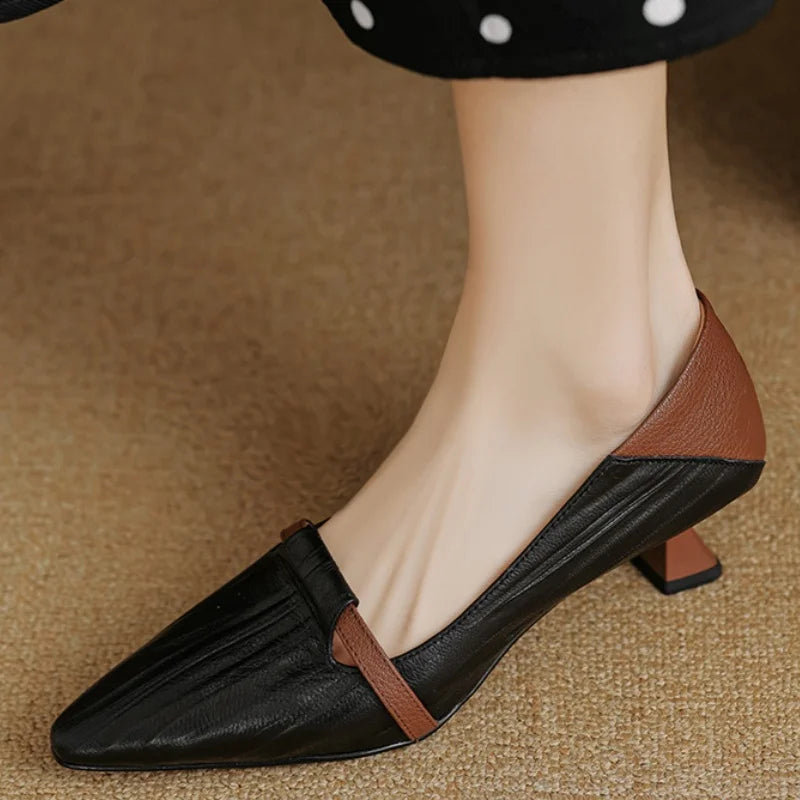 Aiertu  -  New Women Heels Loafers Footwear Elegant Slingback Pointed Slip on Party Lady Pumps Shoes Fashion Comefortable Zapatos De Mujer Aiertu