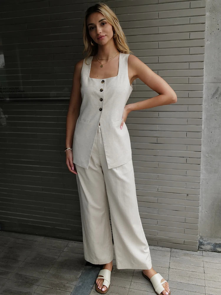 Aiertu  -  2026 Summer Fashion Vest Pants sets Aiertu