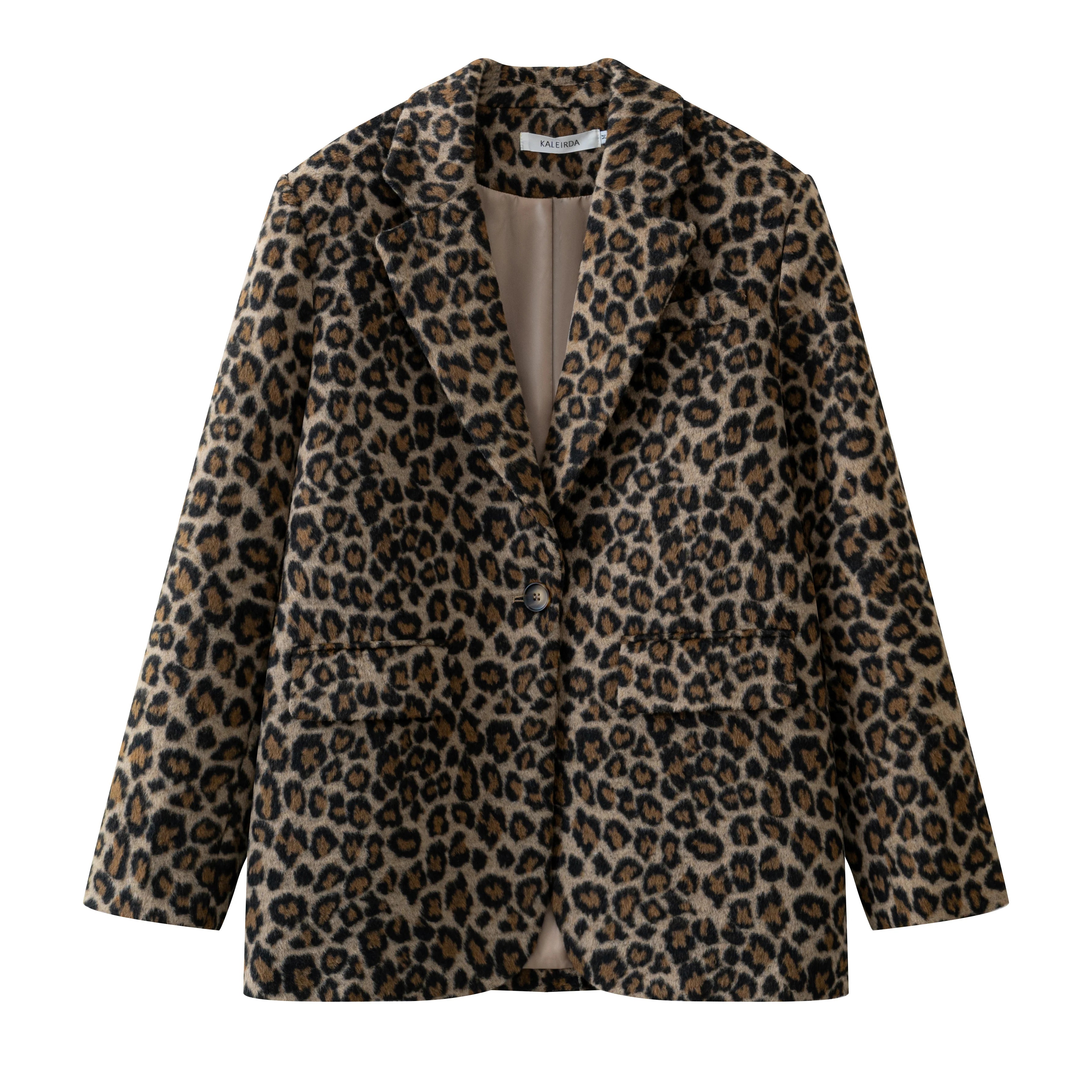 Aiertu  -  2026 Fall / Autumn Winter New Women Fashion Basic Leopard Jacket Basic Blazer Aiertu