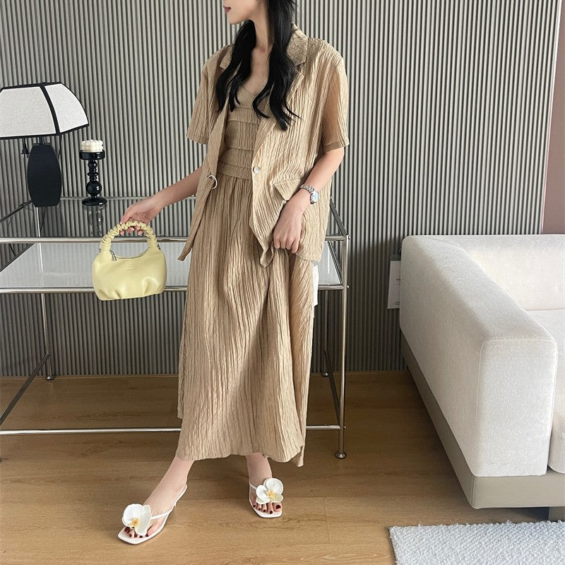 Aiertu  Shoes Ladies' Slippers Low Rubber Hoof Heels Rome Slides Fabric PU Shoes Woman 2025 Low Slipper Hoof Heels Fabric PU Rome Slides Aiertu