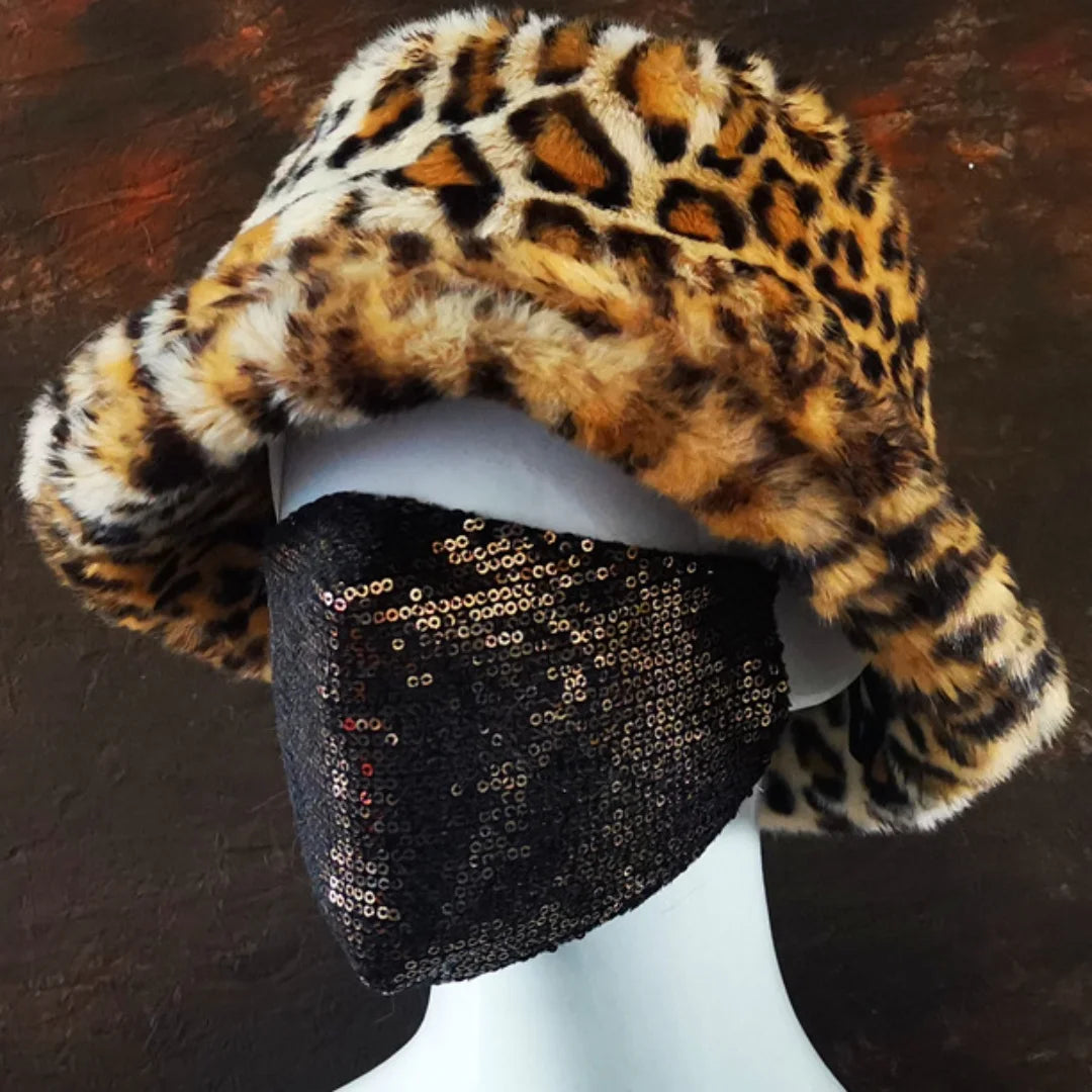 Aiertu  -  Winter 58-60cm XL Faux Fur Bucket Hat For Women Outdoor Warm Luxury Oversize Fisherman Hat Girl Trendy Party Long Fur Panama Cap Aiertu