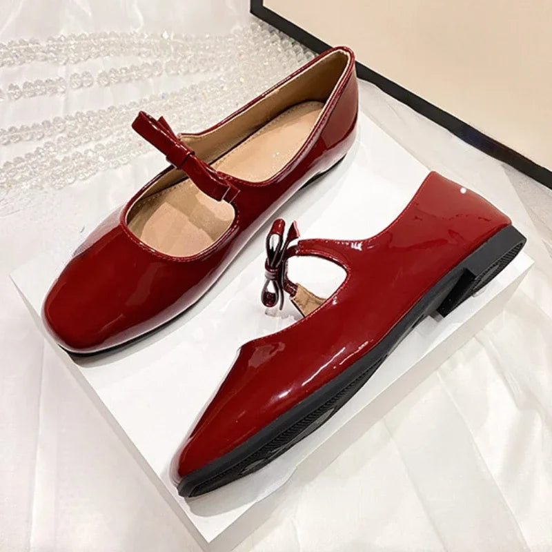 Aiertu  -  Elegant Butterfly Knot Women's Ballet Flats Brand Designer Comfortable Soft Sole Plus Size Light Walking 2025 fashion Lady Shoes Aiertu