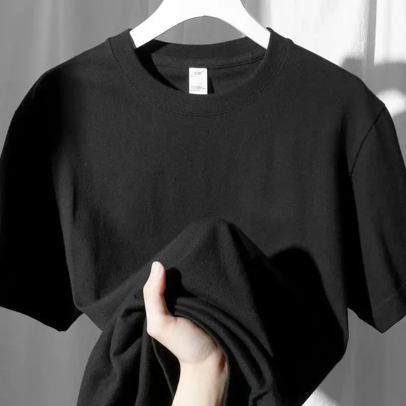 Aiertu  -  Summer Pure Cotton Women Top Short Sleeved Spring and Autumn Inner Matching Loose Bottomed Shirt Korean Shoulder White T-shirt Aiertu