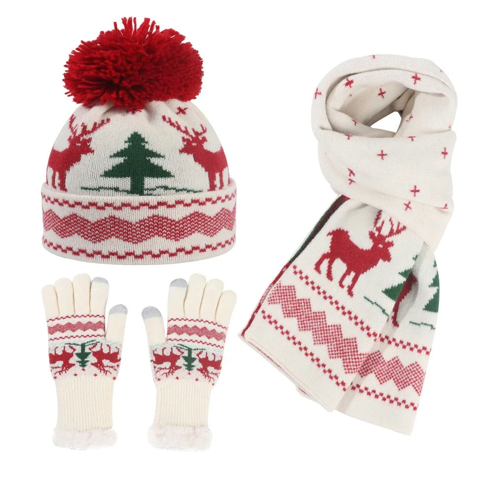 Aiertu  -  Christmas Beret Women's Hand-embroidered Wool Felt Hat for Autumn Winter New Holiday Cute Red Green Painter Hat Warm Pumpkin Hat Aiertu