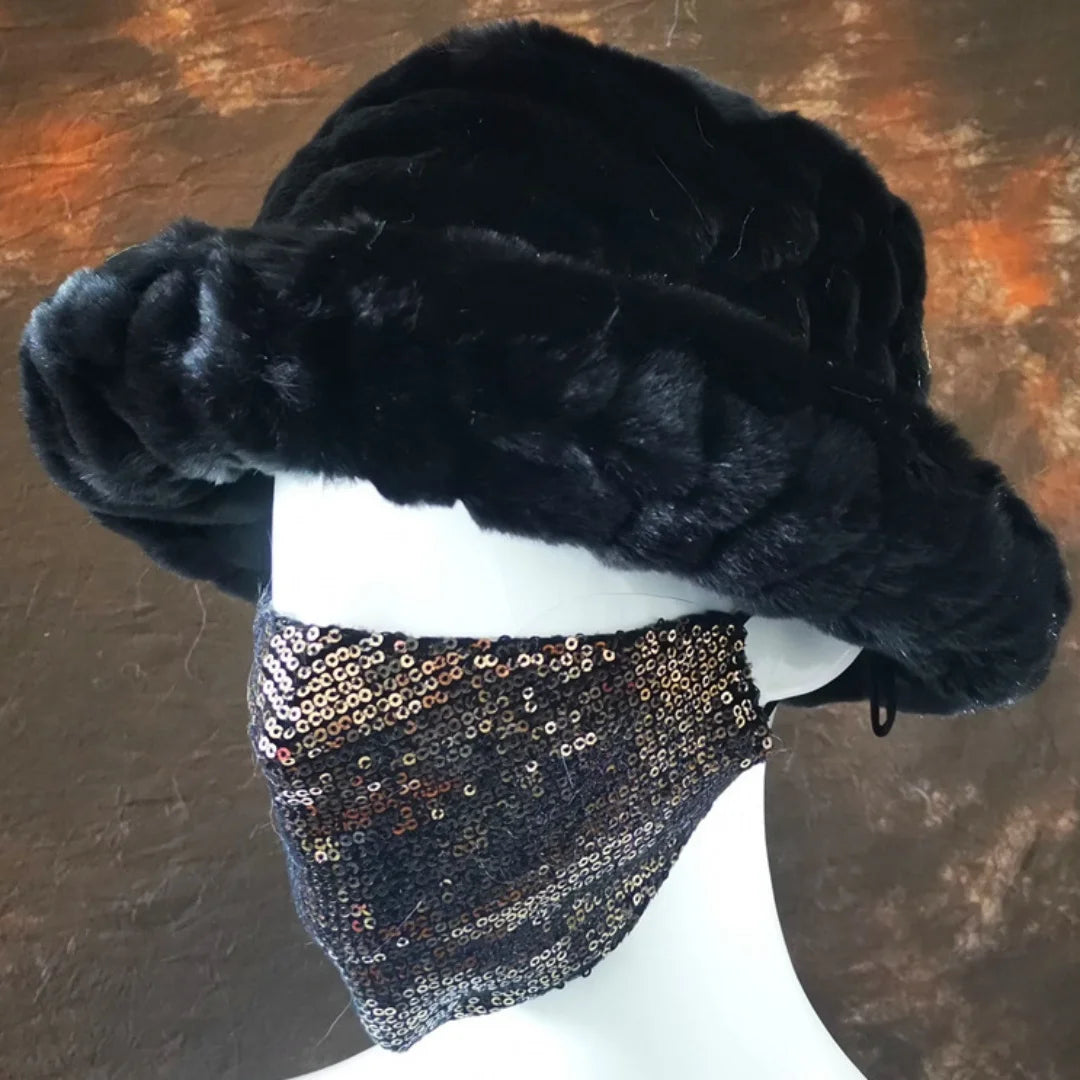 Aiertu  -  Winter 58-60cm XL Faux Fur Bucket Hat For Women Outdoor Warm Luxury Oversize Fisherman Hat Girl Trendy Party Long Fur Panama Cap Aiertu