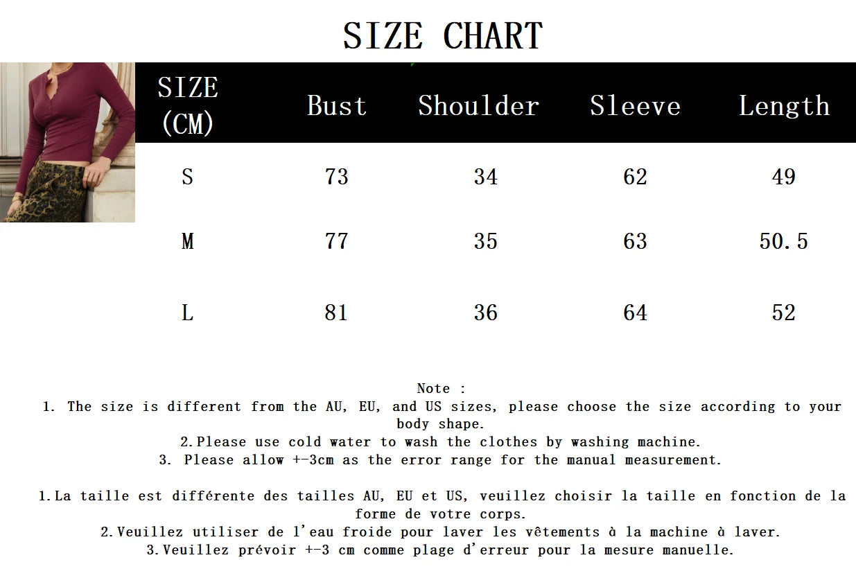 Aiertu  -  New Solid Basic Slim T-shirts For Women 2025 Spring Buttons Scoop Neck Long Sleeve Tee Shirts Casual Fashion All-match Tops Tees Aiertu