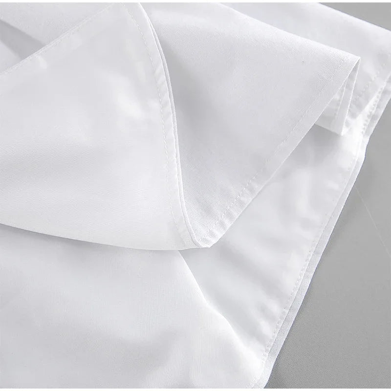 Aiertu  -  Cotton Linen Tank Top Shorts Sets Women's White Single Breasted Halter Ruffles Vest Wide Leg Shorts Suits Summer Commute Chic Aiertu