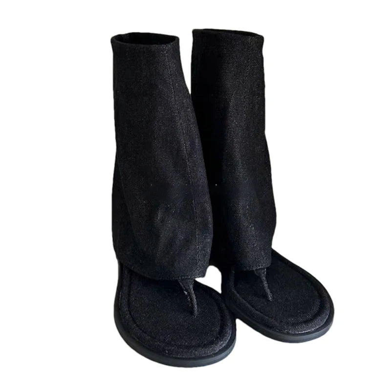 Aiertu  -  Women Cool Boots Sandals Flats Clip Toe Shoes Sexy Slippers 2026 Summer Designer Dress Open Toe Shoes Beach Flip Flops De Mujer Aiertu