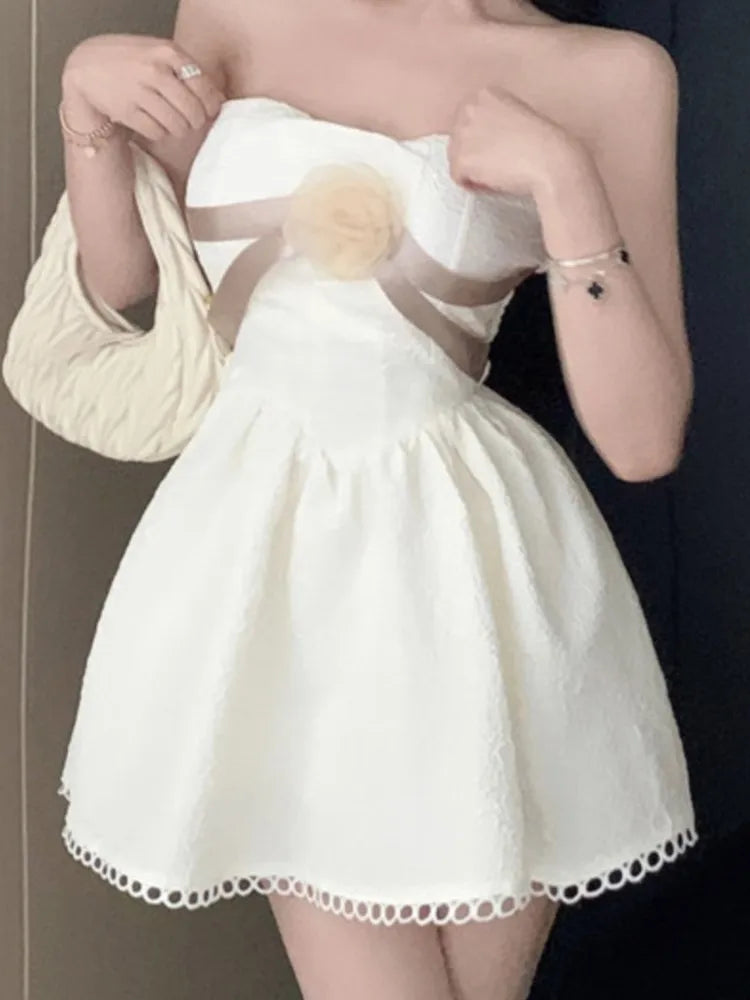 Aiertu  -  Sexy Women Vintage Casual A-Line Mini Dress Off Shoulder Slim Elegant Party Birthday Vestidos Spring Summer Female Clothes New Aiertu